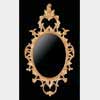 George III Chippendale Oval Mirror
