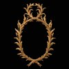 Chippendale Carved Giltwood Oval Palm Mirror