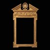 George II Carved Giltwood Architectural Shell Mirror