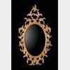 Small George III Chippendale Oval Mirror