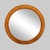 Walnut Circular Mirror