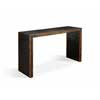 Leather Covered Contemporary Console Table