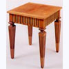 Lamp Table on Large Tapered & Fluted Legs