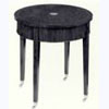 Inlaid Round Table with Skirt