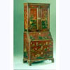 Bureau Bookcase in Chinoiserie Hand Painted Finish