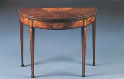 Georgian Demi Lune Console or Card Table
