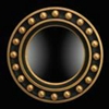 Modernist Classical Convex Mirror in Gilt