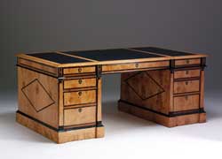 Biedermeier Pedestal Desk