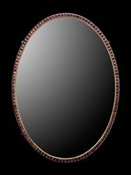 Large Irish Oval Pink Facets Mirror
