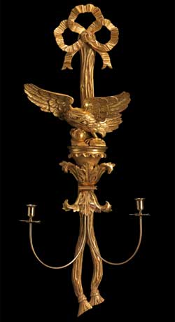 Regency Eagle & Ribbon Wall Light