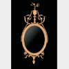 George III Hepplewhite Oval Mirror