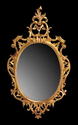 Chippendale Oval Mirror