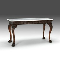 William Kent Mahogany Vitruvian Scroll Side Table