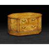Corner Video Cabinet in Burr Poplar
