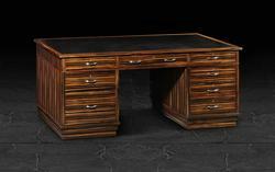 Partners Desk in Crown Macassar Ebony
