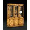 Three Door Display Cabinet in Burr Poplar