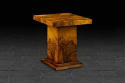 End Table in Burr Walnut