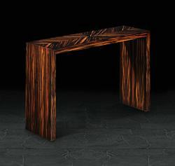 Console in Quartered Macassar Ebony