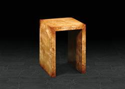 End Table in Burr Poplar