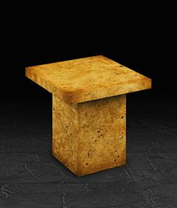 End Table in Burr Poplar