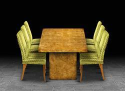 Dining Table in Burr Poplar