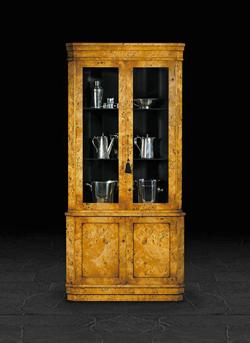 Double Corner Cabinet in Burr Poplar