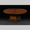 Circular Table in Quartered Macassar Ebony