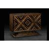 Two Door Credenza in Quartered Macassar Ebony
