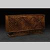 Three Door Credenza in Quartered Macassar Ebony