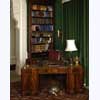 Semi-serpentine Pedestal Desk