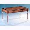 Brass Collard and Inlaid Writing Table