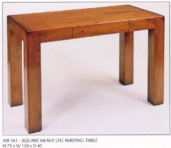 Square Heavy Leg Writing Table