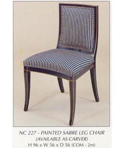 Painted Sabre Leg Chair