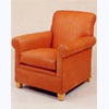 Roll arm Leather Armchair