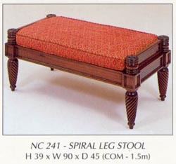 Spiral Leg Stool