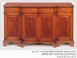 Breakfront Mahogany Sideboard