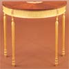 Gilded Mahogany Half-Round Console Table
