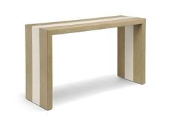 Leather and Hessian Console