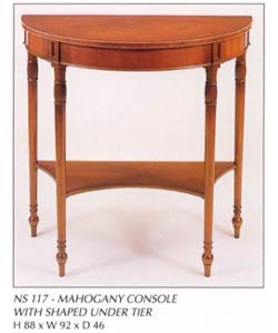 Mahogany Console
