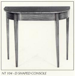 D Shaped Console