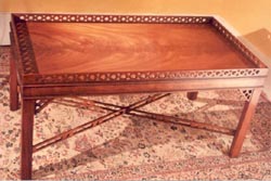 Mahogany Fret Gallery Coffee Table