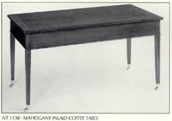 Mahogany Inlaid Coffee Table