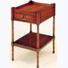 Mahogany Bedside with Turned Legs