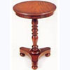 Mahogany Wine Table on Platform Base with Bun Feet