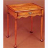 Walnut Side Table on Pad Feet