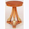 Dolphin Lamp Table on 3-Splay Base