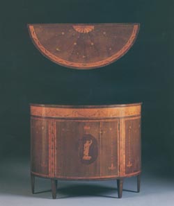 Mahogany and Satinwood Commode