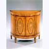 Painted 2 Door Half Round Commode