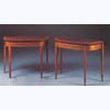 George III 'D' Shape Console or Card Table