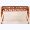 Fret Gallery Consoles with Glass Insert Top